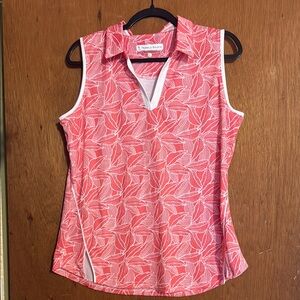 Pebble Beach sleeveless dry luxe performance polo